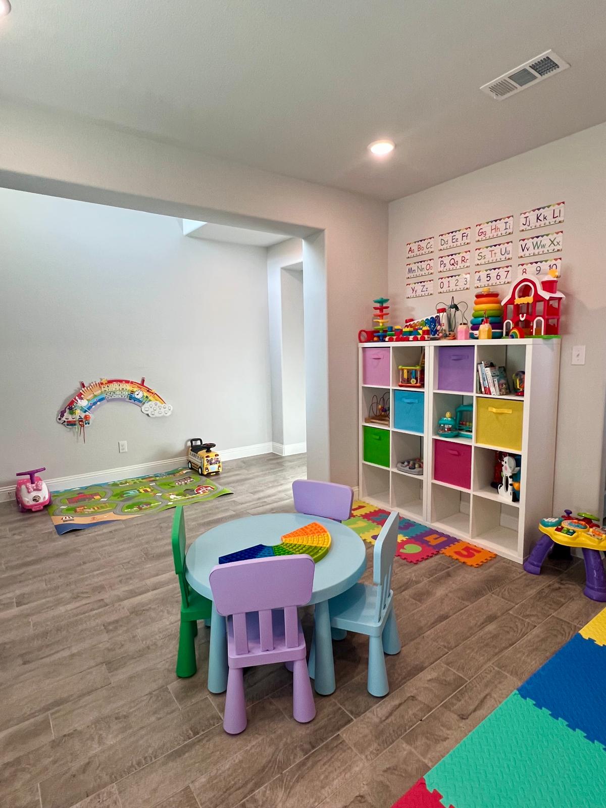 Activity table and shelves
